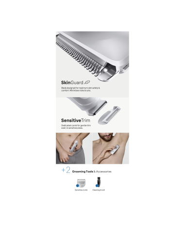 BG3500 Braun kūno plaukų kirpimo mašinėlė