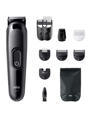 AIO3560 Braun Trimmeri Komplekt 10in1 piirel