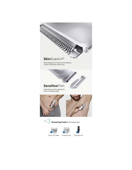 BG3530 Braun matu griešanas ierīce ķermenim 