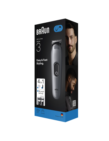 AIO3500 Braun Trimmeri Komplekt 4in1 piirel