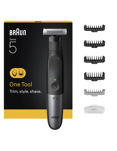 XT5100 Braun Series X Bārdas Trimmeris, Elektriskais Skuveklis un Trimmeris Vīrieša Kermeņa Apmatojumam