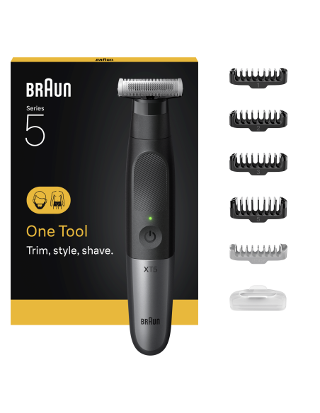 XT5100 Braun Series X Bārdas Trimmeris, Elektriskais Skuveklis un Trimmeris Vīrieša Kermeņa Apmatojumam