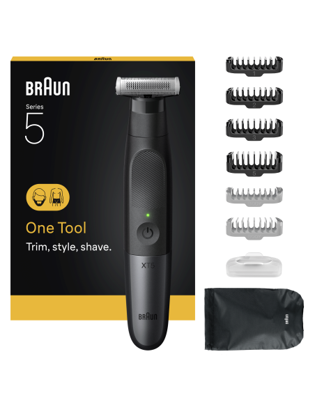 XT5200 Braun Series X Barzdakirpė, Barzdaskutė ir Kūno Plaukų Kirptuvas