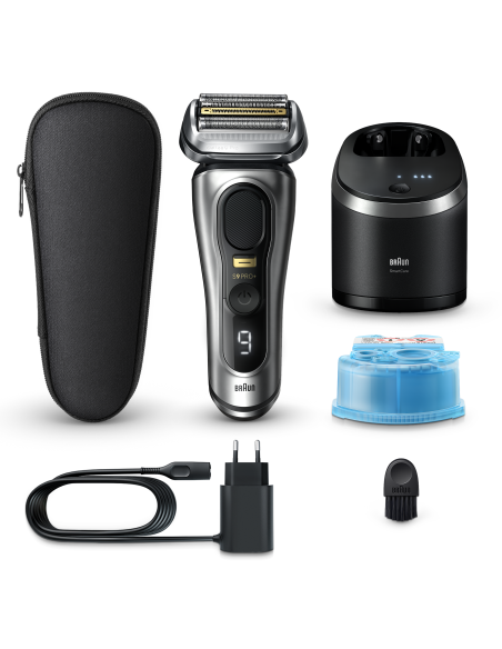 9567CC Skuveklis Series 9 Pro+ Auduma Maciņš Ceļojumiem + Clean&Charge 