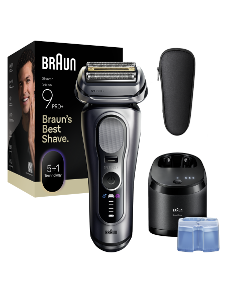 9667CC Barzdaskutė Series 9 PRO+ Clean&Charge / silver