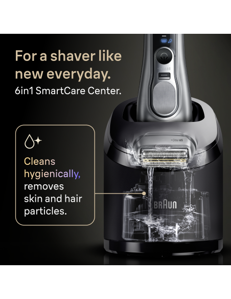 9667CC Barzdaskutė Series 9 PRO+ Clean&Charge / silver