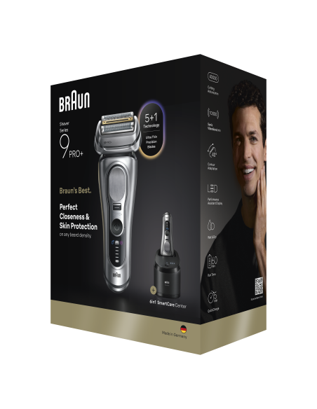 9667CC Barzdaskutė Series 9 PRO+ Clean&Charge / silver