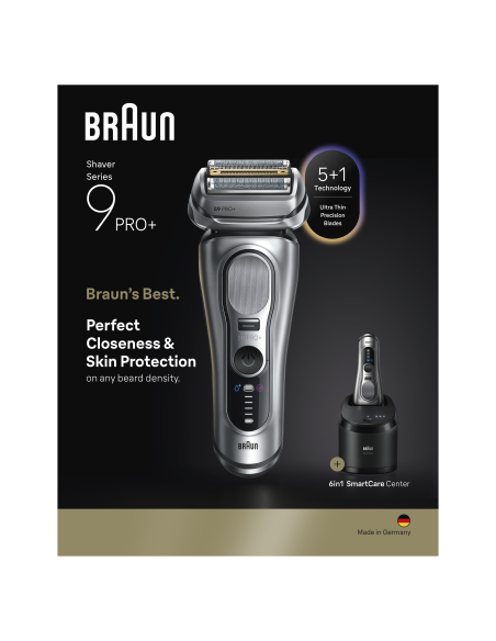 9667CC Barzdaskutė Series 9 PRO+ Clean&Charge / silver