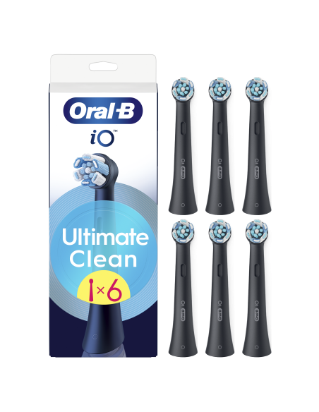 CBF-6 Oral-B UltimateClean Black Zobu Birstes Uzgaļi, 6 Gab