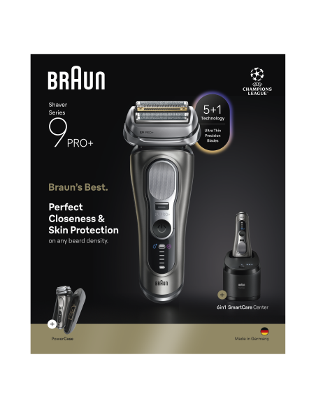 9675CC Barzdaskutė Series 9 PRO+ Clean&Charge +Power Case / grey