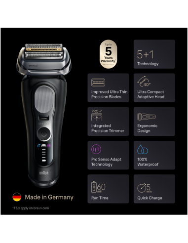 9600S Barzdaskutė Series 9 PRO+ black