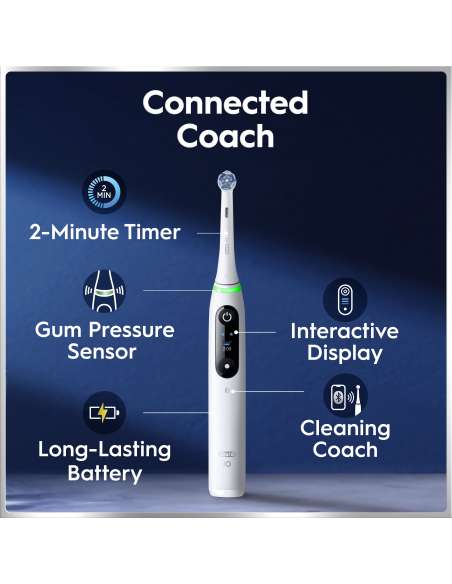 iOM6.1A6.BC Oral-B iO6 Elektrinis Dantų Šepetėlis White