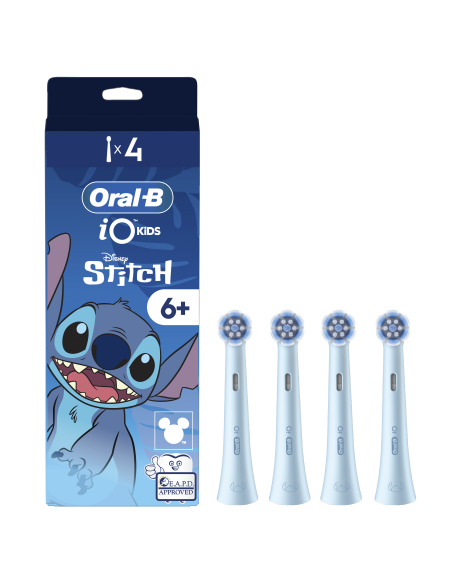 SBLF-4  Oral-B iO Kids Disney Stitch keičiamos dantų šepetėlio galvutės 4 vnt.