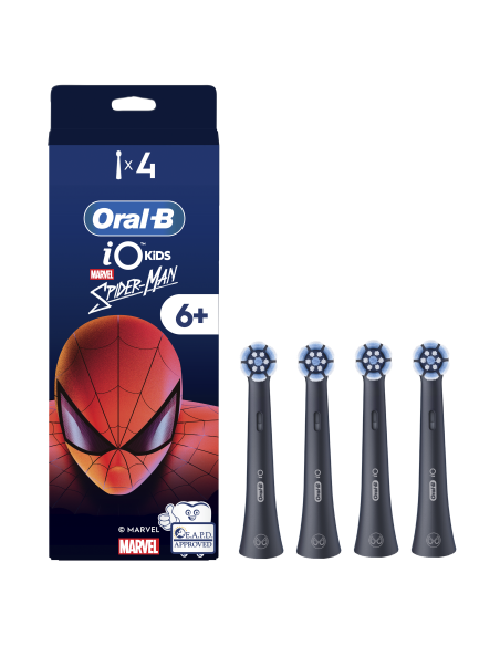 SBLF-4  Oral-B iO Kids Disney Spiderman keičiamos dantų šepetėlio galvutės 4 vnt.