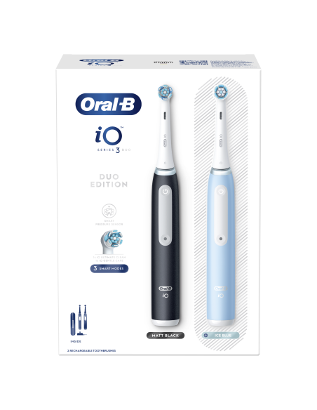 iOG3d.2i6.2K Oral-B iO3 Elektriline Hambahari Matt Black/Ice Blue Duo Pack Edition
