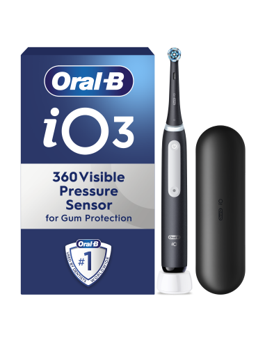 Oral-B iO3 Elektriskā Zobu Birste Matt Black+TC