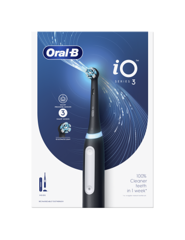 Oral-B iO3 Elektriskā Zobu Birste Matt Black+TC