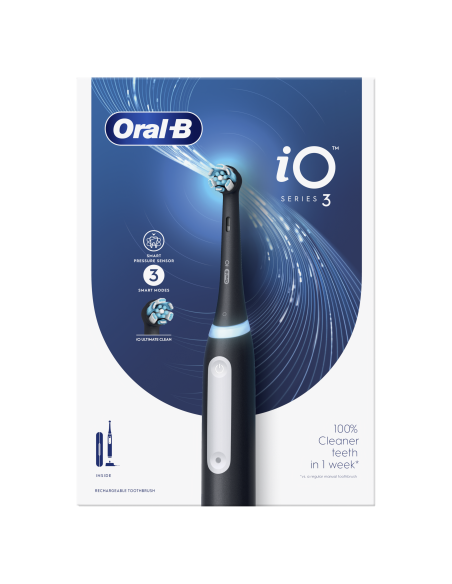 Oral-B iO3 Elektriskā Zobu Birste Matt Black+TC