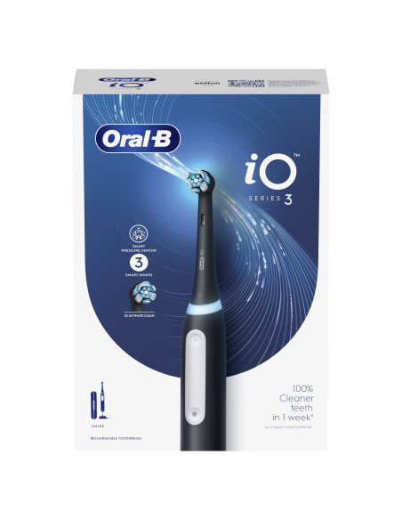 Oral-B iO3 Elektriskā Zobu Birste Matt Black+TC