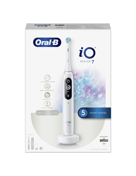 iOM7.1A1.1BD Oral-B iO7 Elektriskā Zobu Birste White Alabaster