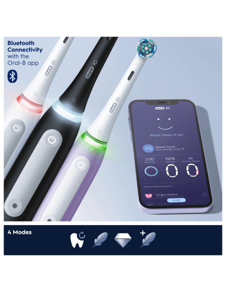 iOG4.1A6.1DK Oral-B iO4 Elektrinis Dantų Šepetėlis Lavender