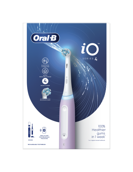 iOG4.1A6.1DK Oral-B iO4 Elektrinis Dantų Šepetėlis Lavender