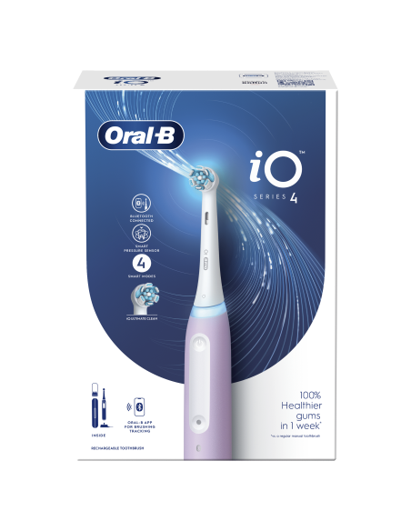 iOG4.1A6.1DK Oral-B iO4 Elektrinis Dantų Šepetėlis Lavender