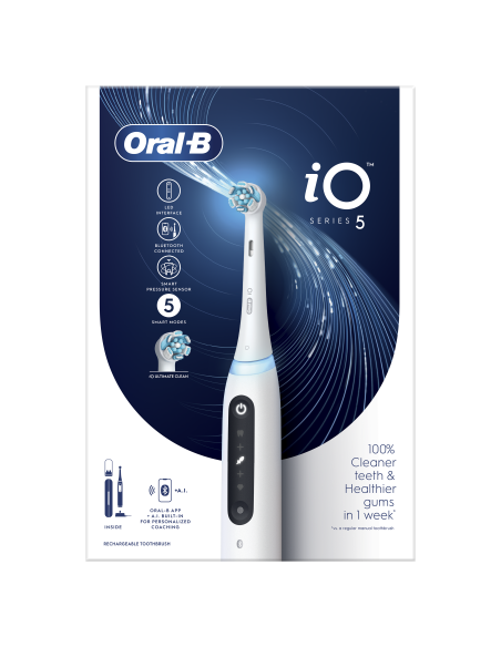 iOG5.1A6.1DK Oral-B iO5 Elektriskā Zobu Birste Quite White 