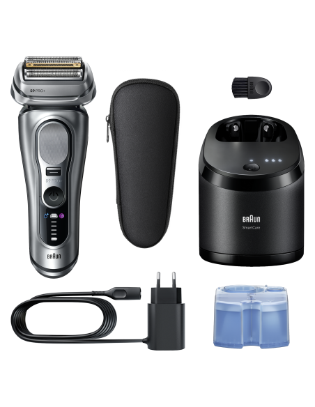 9667CC Skuveklis Series 9 PRO+ Clean&Charge / silver