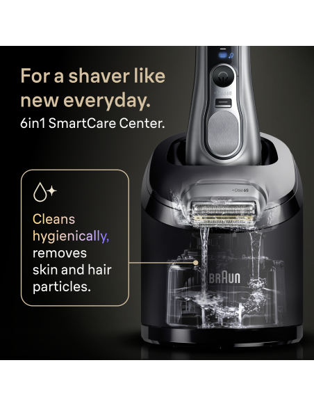 9667CC Skuveklis Series 9 PRO+ Clean&Charge / silver