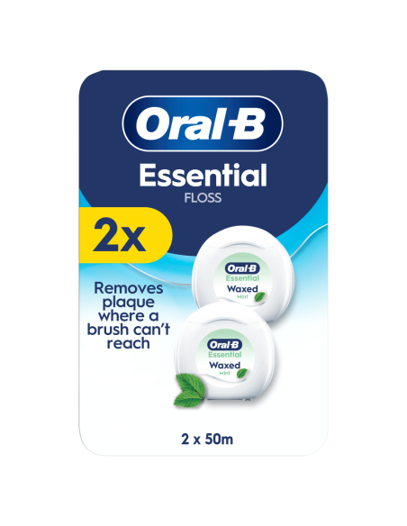 Oral-B Essential Mint Zobu Diegs, Ar Vasku, 2×50 m