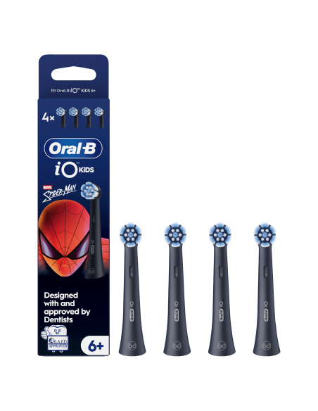 SBLF-4  Oral-B iO Kids Disney Spiderman nomaināmie pieaugušo zobu birstes uzgaļi. 4 gab.