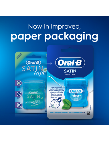 Oral-B Satin Tape Mint Vahatatud Hambaniit 50 m
