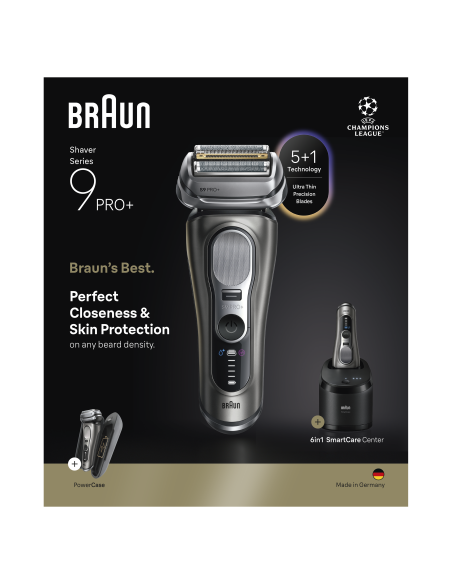 9675CC Barzdaskutė Series 9 PRO+ Clean&Charge +Power Case / grey