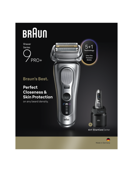 9667CC Barzdaskutė Series 9 PRO+ Clean&Charge / silver