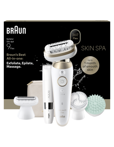 Braun Silk•épil 9 Flex SkinSpa epilaator +...