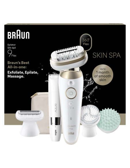 Braun Silk•épil 9 Flex SkinSpa epilaator + minitrimmer BODY