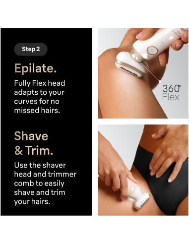 Braun Silk•épil 9 Flex SkinSpa epilaator +...