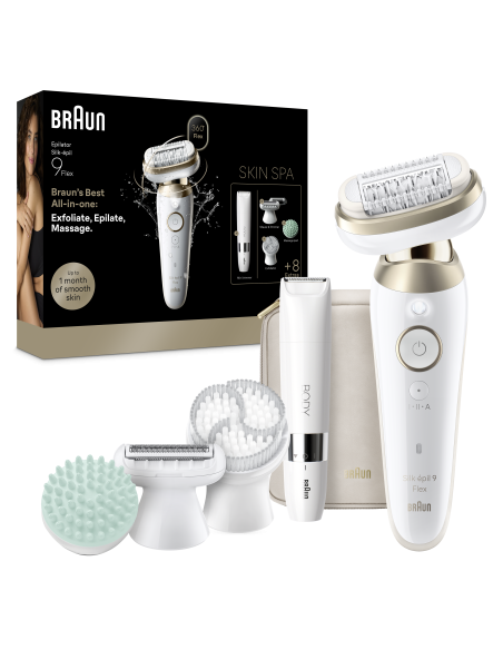 Braun Silk•épil 9 Flex SkinSpa epilaator + minitrimmer BODY