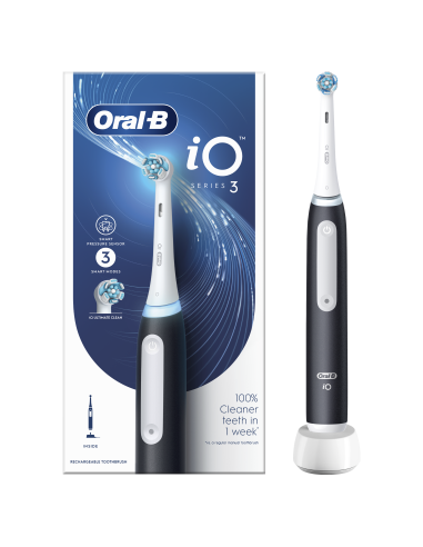 Oral-B iO3 Elektrinis Dantų Šepetėlis Matt Black