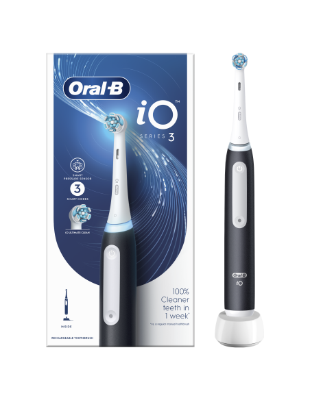 Oral-B iO3 Elektrinis Dantų Šepetėlis Matt Black