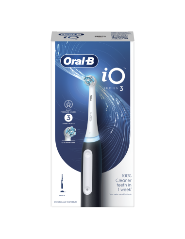 Oral-B iO3 Elektrinis Dantų Šepetėlis Matt Black
