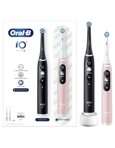 iOM6d.2J6 Oral-B iO6 Duo Pack Elektrinis Dantų...