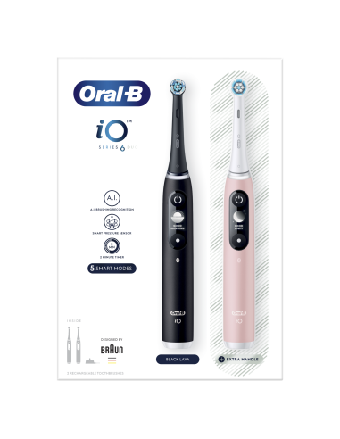 iOM6d.2J6 Oral-B iO6 Duo Pack Elektrinis Dantų...