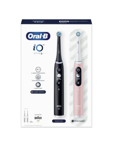 iOM6d.2J6 Oral-B iO6 Duo Pack Elektrinis Dantų...