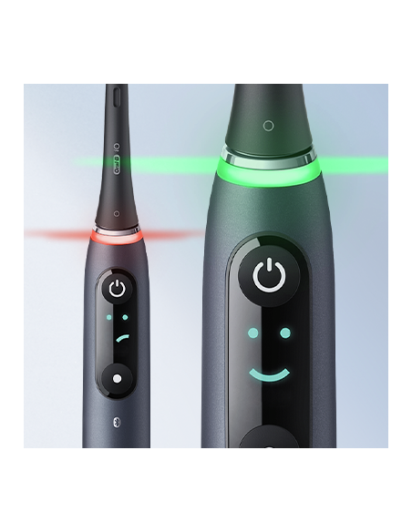 iOM6d.2J6 Oral-B iO6 Duo Pack Elektrinis Dantų Šepetėlis Black + Pink Sand Extra Handle