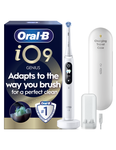 iOM9.1A1.1AD Oral-B iO9 Elektriskā Zobu Birste White Alabaster