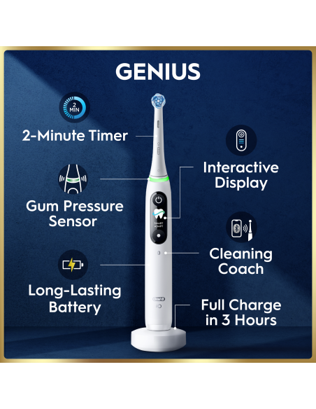 iOM9.1A1.1AD Oral-B iO9 Elektriskā Zobu Birste White Alabaster
