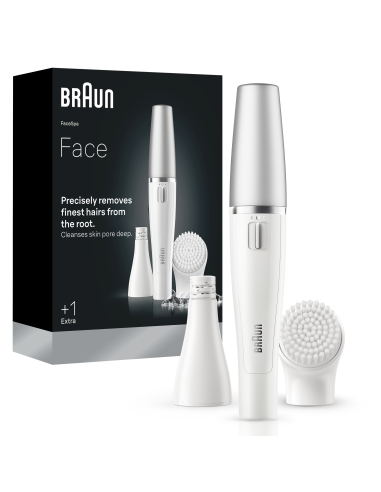 SE810 Braun Face Veido epiliatorius ir šepetėlis