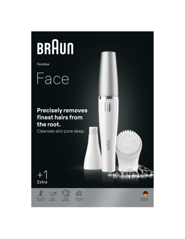SE810 Braun Face Veido epiliatorius ir šepetėlis